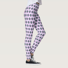 Geometrisk cirkelbindning - Aktiverade Snyggtar Leggings