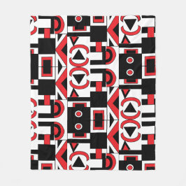 Geometrisk Contemporary för modern Abstrakt i mitt Fleecefilt