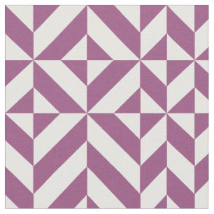 Geometrisk dekokub för varm Lila Tyg