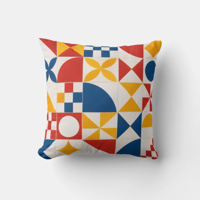 Geometrisk Dekorativ Kudde (Framsida)