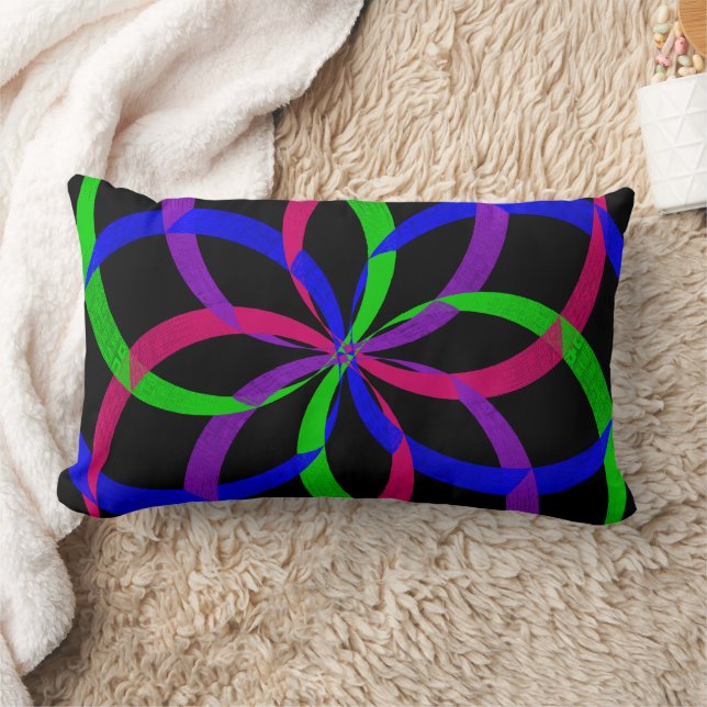 Geometrisk Dekorativ kudde i flera Färg-Figur 8 (Filt)