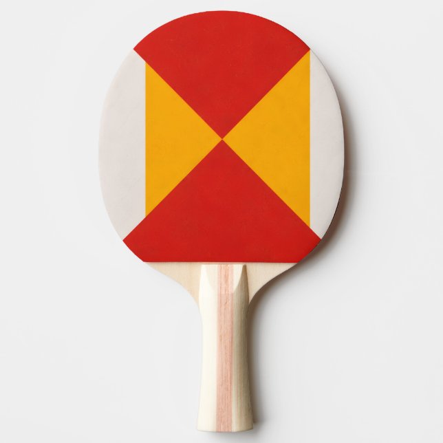 Geometrisk Dekorativ Pingisracket (Framsidan)