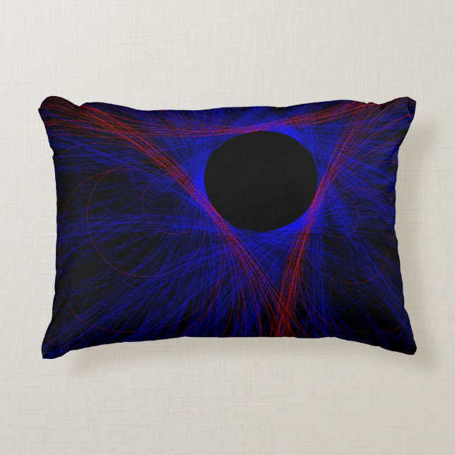 Geometrisk dekorfärg för aktiv triangel prydnadskudde (Framsidan)