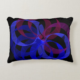 Geometrisk dekorfärg för figur 8 prydnadskudde