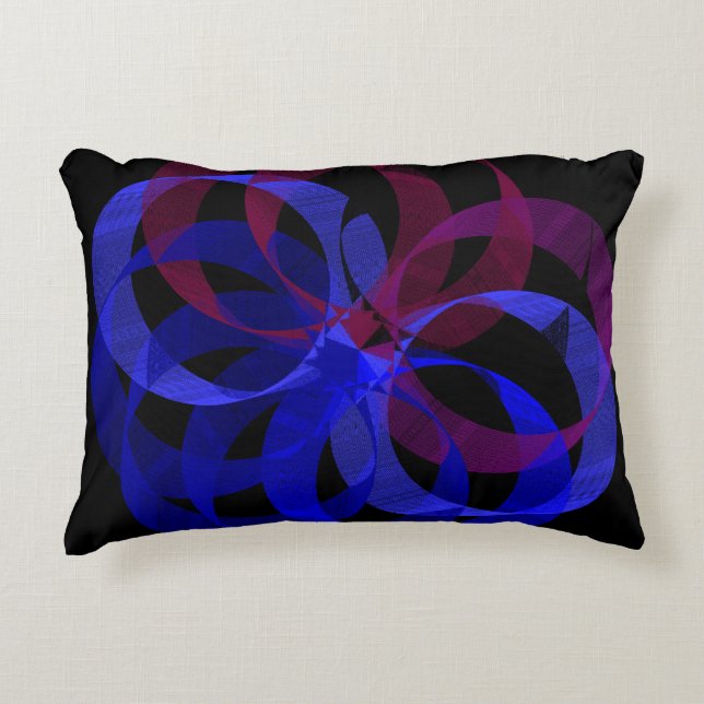 Geometrisk dekorfärg för figur 8 prydnadskudde (Framsidan)