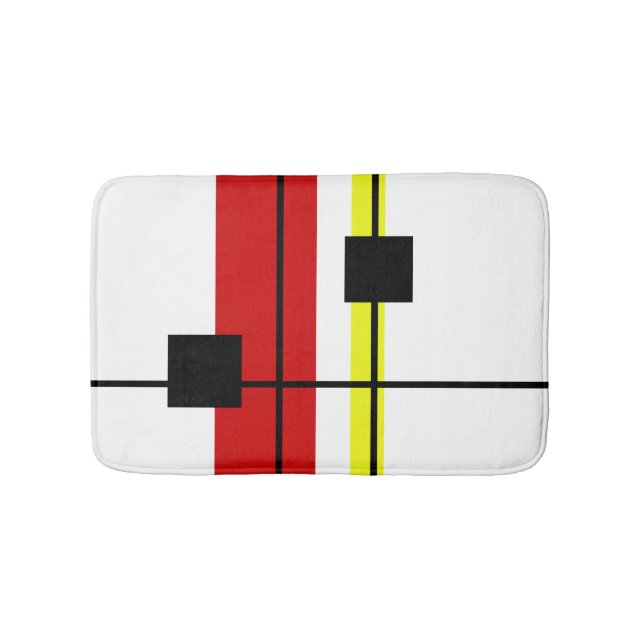 Geometrisk design badrumsmatta (Framsidan)