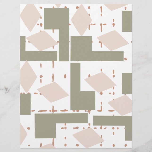 Geometrisk design brevpapper (Framsida)