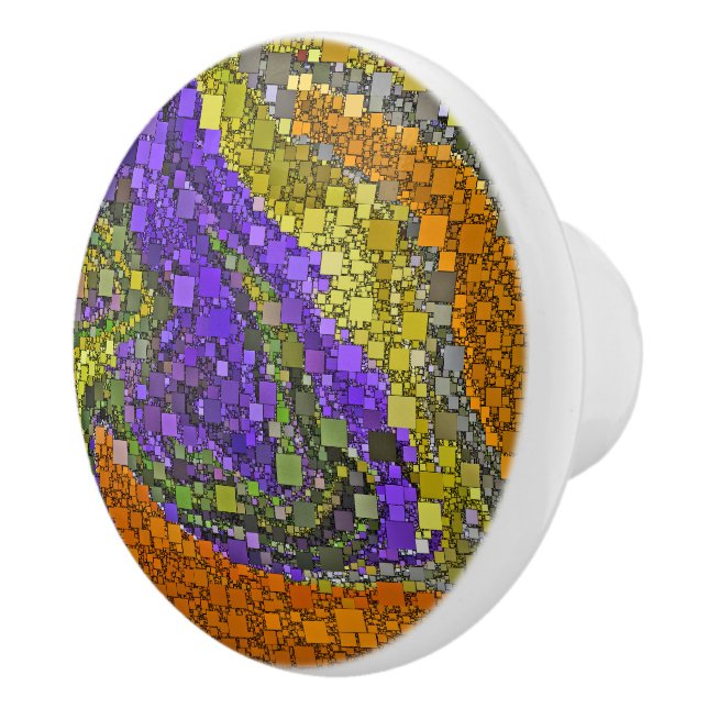 Geometrisk design för färgrik nedgångbukett knopp (Höger)