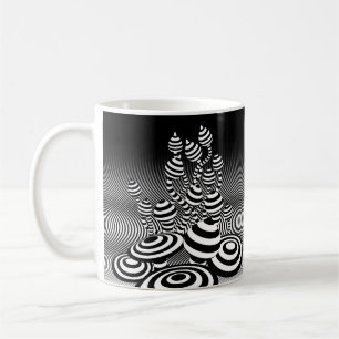 Geometrisk design för kaffekaffe Mugg Magiska svam