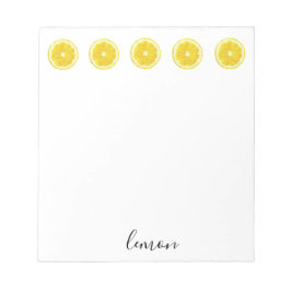 Geometrisk design för Lemon-segment Anteckningsblock