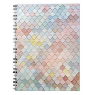 Geometrisk design för pastellklister i mönster Art Anteckningsbok