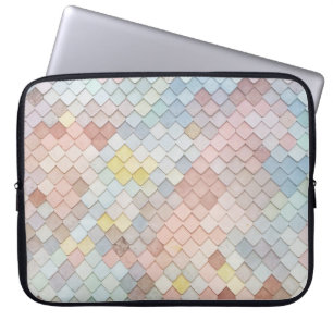 Geometrisk design för pastellklister i mönster Art Laptop Fodral