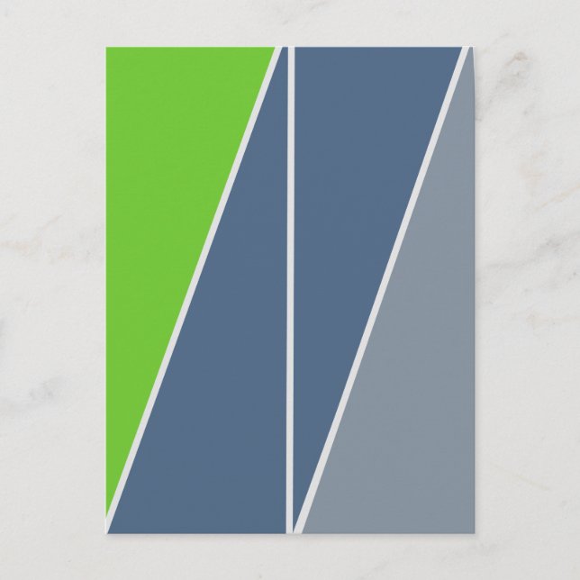 Geometrisk design för trianglar-Abstrakter Vykort (Framsida)