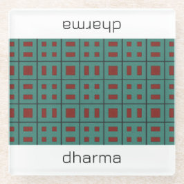 Geometrisk design Glass Underlägg