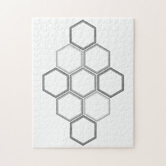 Geometrisk design, Hexagon Mönster Puzzle Pussel
