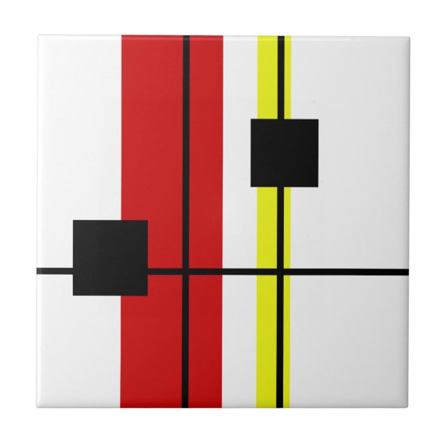 Geometrisk design kakelplatta (Framsidan)