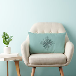 Geometrisk design lumbarkudde