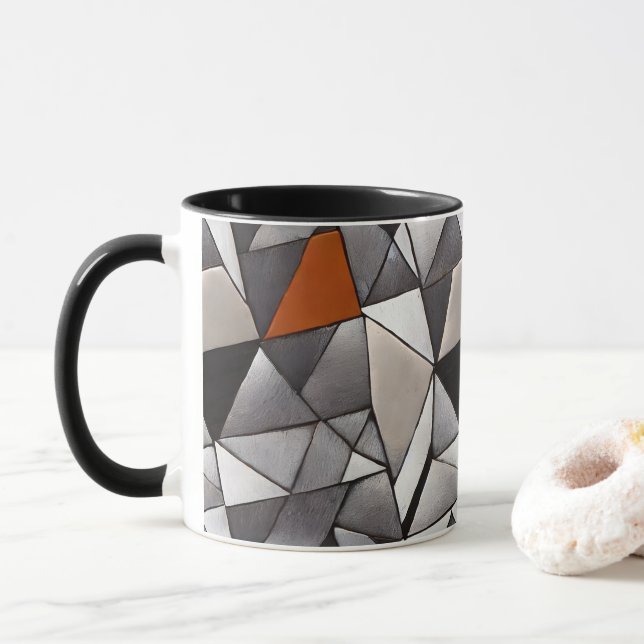 Geometrisk design mugg (Med munk)