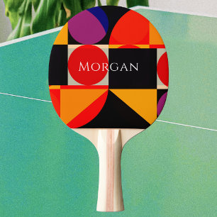 Geometrisk design, Namn, Red Blk Orange Lila, Vs2 Pingisracket