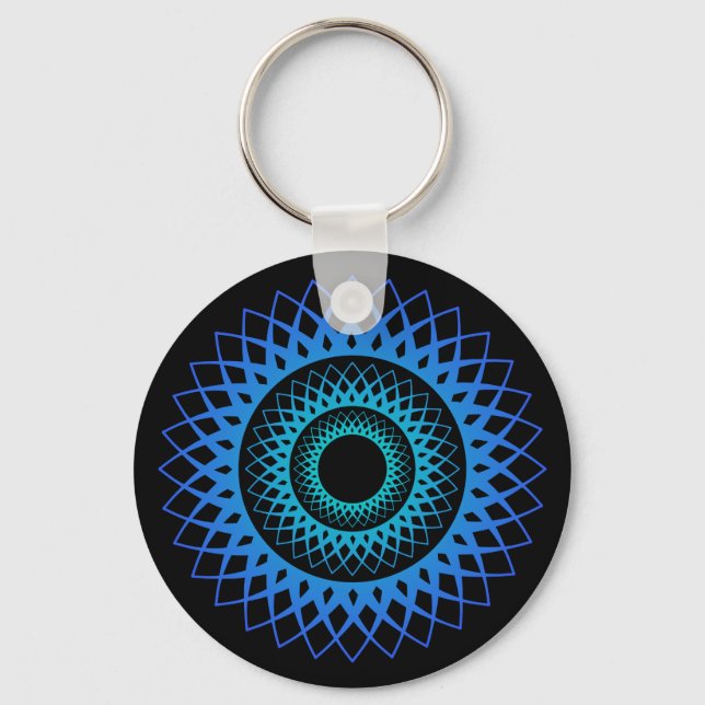 Geometrisk design-nyckelring nyckelring (Framsida)