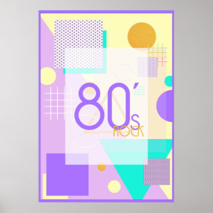 Geometrisk design på 80 sekunder poster