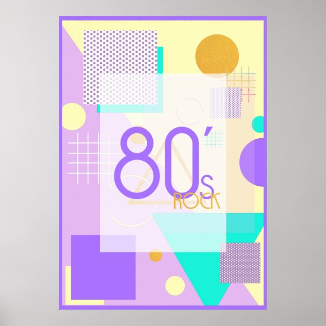 Geometrisk design på 80 sekunder poster (Framsidan)