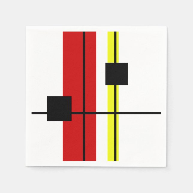 Geometrisk design pappersservett (Framsidan)