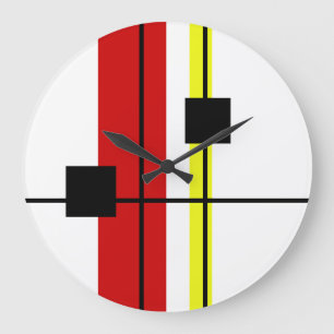 Geometrisk design stor klocka