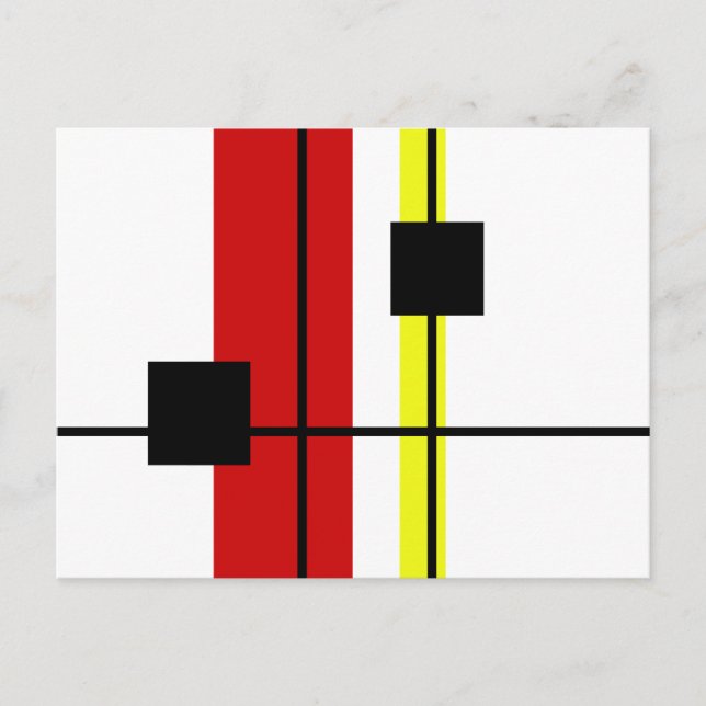 Geometrisk design vykort (Framsida)