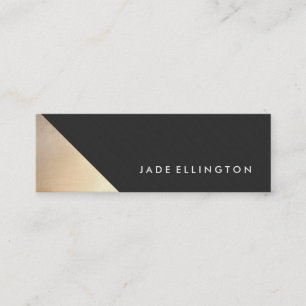 Geometrisk designer för coola Modern Guld Black oc Mini Visitkort