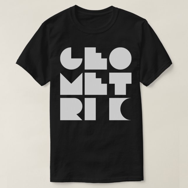 geometrisk designtypografi t shirt (Design framsida)