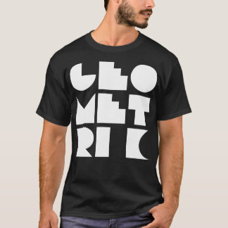 geometrisk designtypografi t shirt