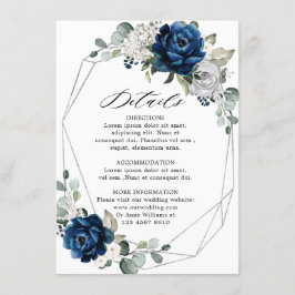 Geometrisk detaljinformation om vit champagne i Si Tilläggskort