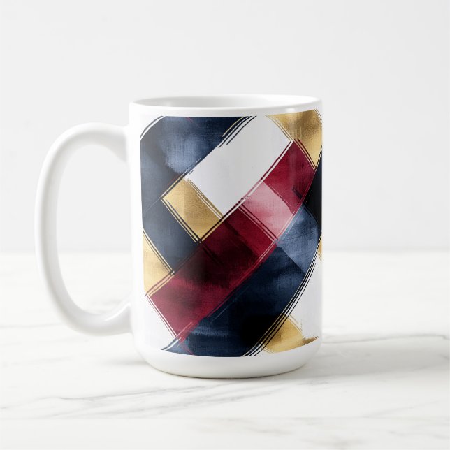 Geometrisk diagonal kaffemugg (Vänster)