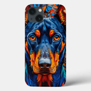 Geometrisk Dobermann Elegans ✨ Modern Abstrakt