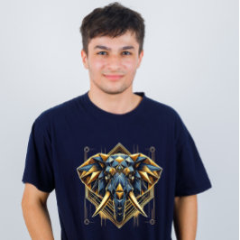 geometrisk elefant t-shirt