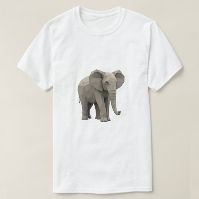 geometrisk elefant T-shirt (Design framsida)