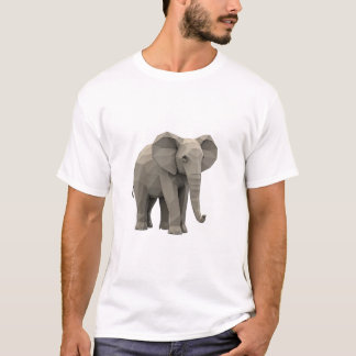 geometrisk elefant T-shirt