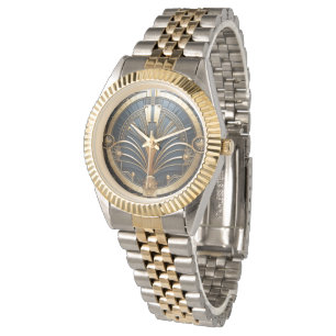 Geometrisk Elegant för Art Deco-Vintage Armbandsur
