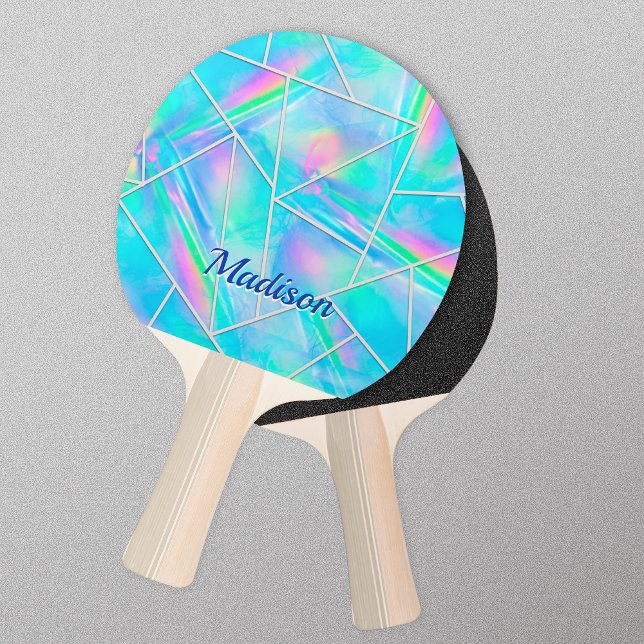 geometrisk elegant för holografisk snyggt pingisracket (Skapare uppladdad)