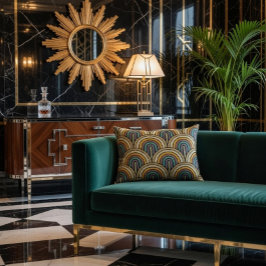 Geometrisk elegant prydnadskudde