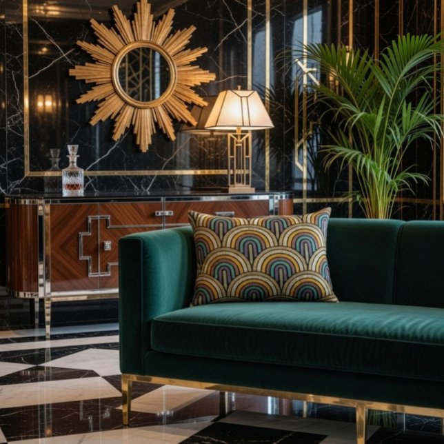 Geometrisk elegant prydnadskudde (Skapare uppladdad)