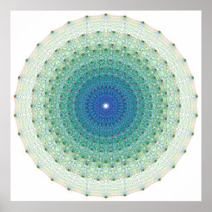 Geometrisk enhetlig polytope i E8 Coxeter Flygplan Poster