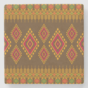 Geometrisk etnisk, traditionell design, sömlös bas stenunderlägg
