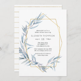 Geometrisk eukalyptus-Möhippa Inbjudningar