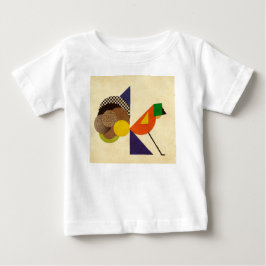 Geometrisk fågel t shirt