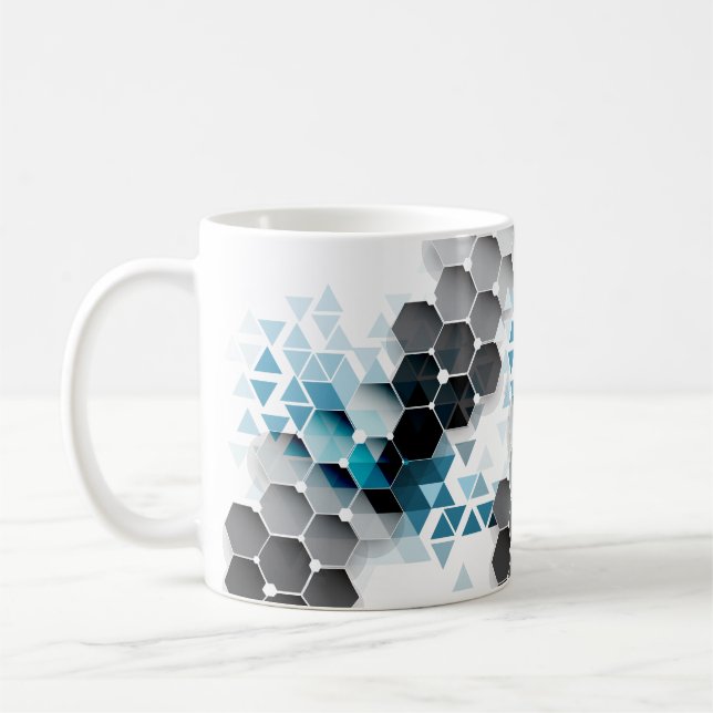 Geometrisk fantasi kaffemugg (Vänster)