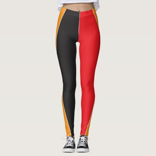 Geometrisk fantasi leggings (Framsida)