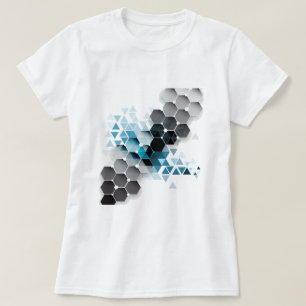 Geometrisk fantasi t shirt