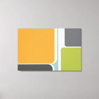 Geometrisk färg-blockkonsthändelse för omvänd abst canvastryck